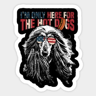 I'm only here for the hot dogs Sticker